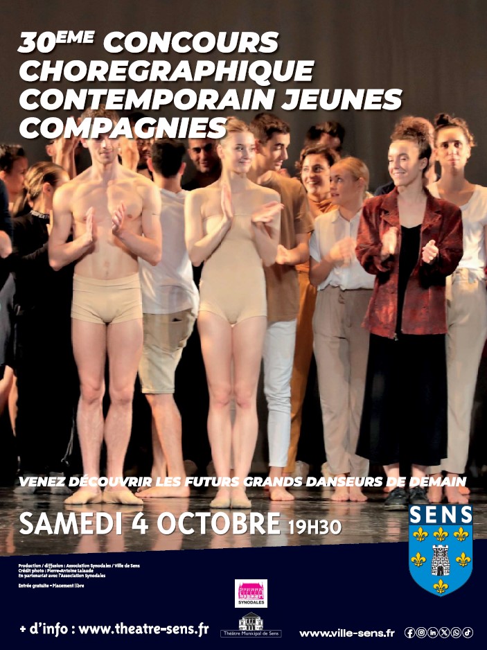 Synodales : Compagnies sélectionnées au 30ème Concours Chorégraphique Contemporain Jeunes Compagnies&nbsp;2025